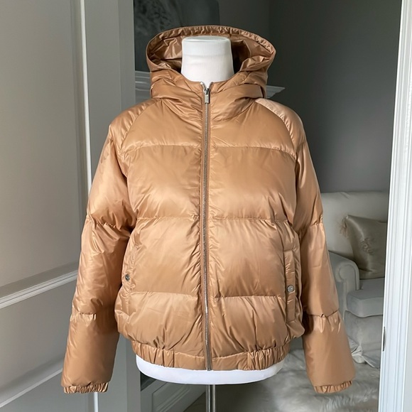 NWT Max&Moi Paris Boxy Didou Down Jacket Puffer in Pecan 36 FR XS - S